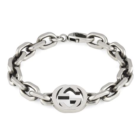 gucci bracelets silver|gucci interlocking silver bracelet.